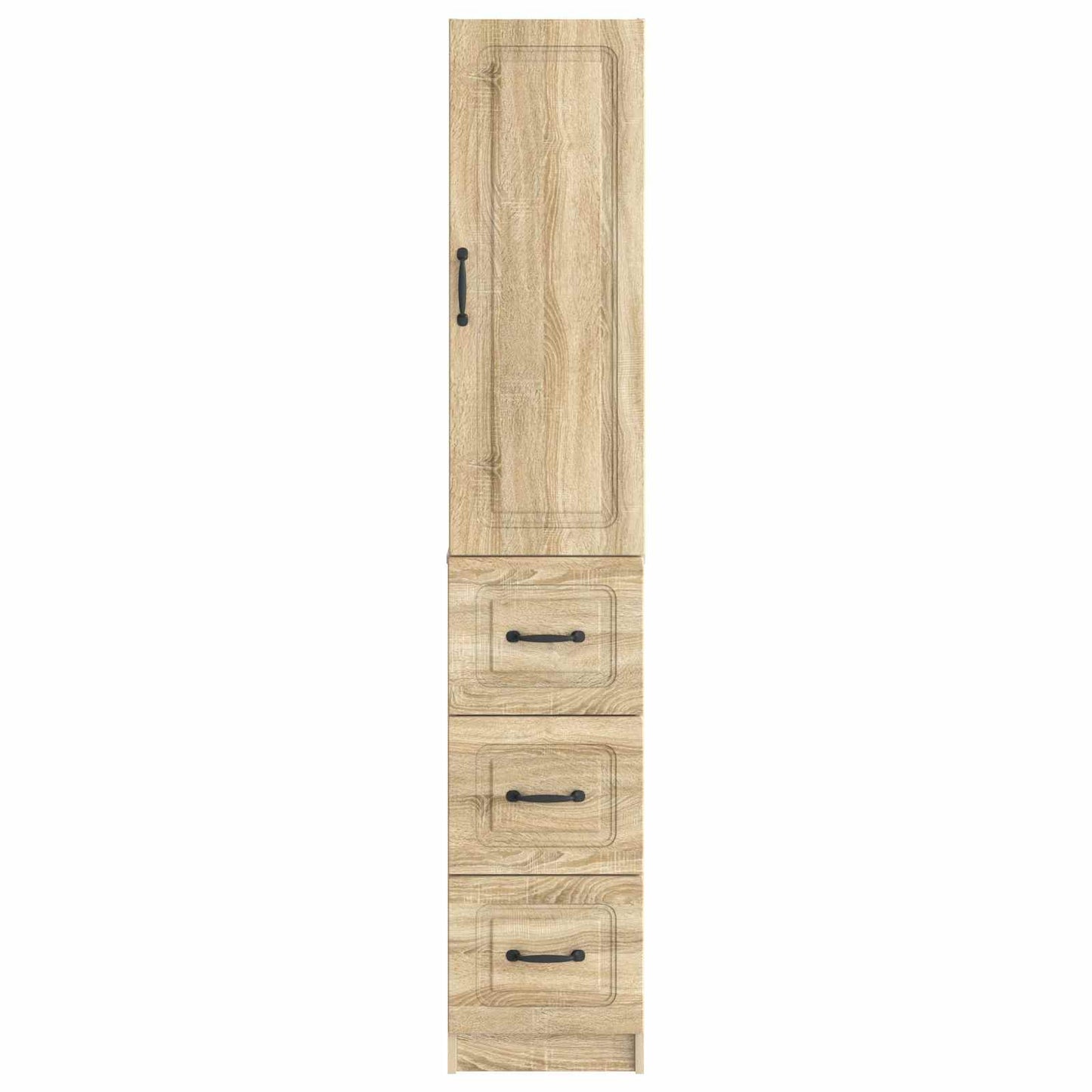Kastenset 2 pcs Sonoma Eiken 33 x 34,5 x 87 cm Bewerkt hout