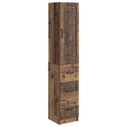 Kastenset 2 stuks 33x34,5x87 cm bewerkt hout