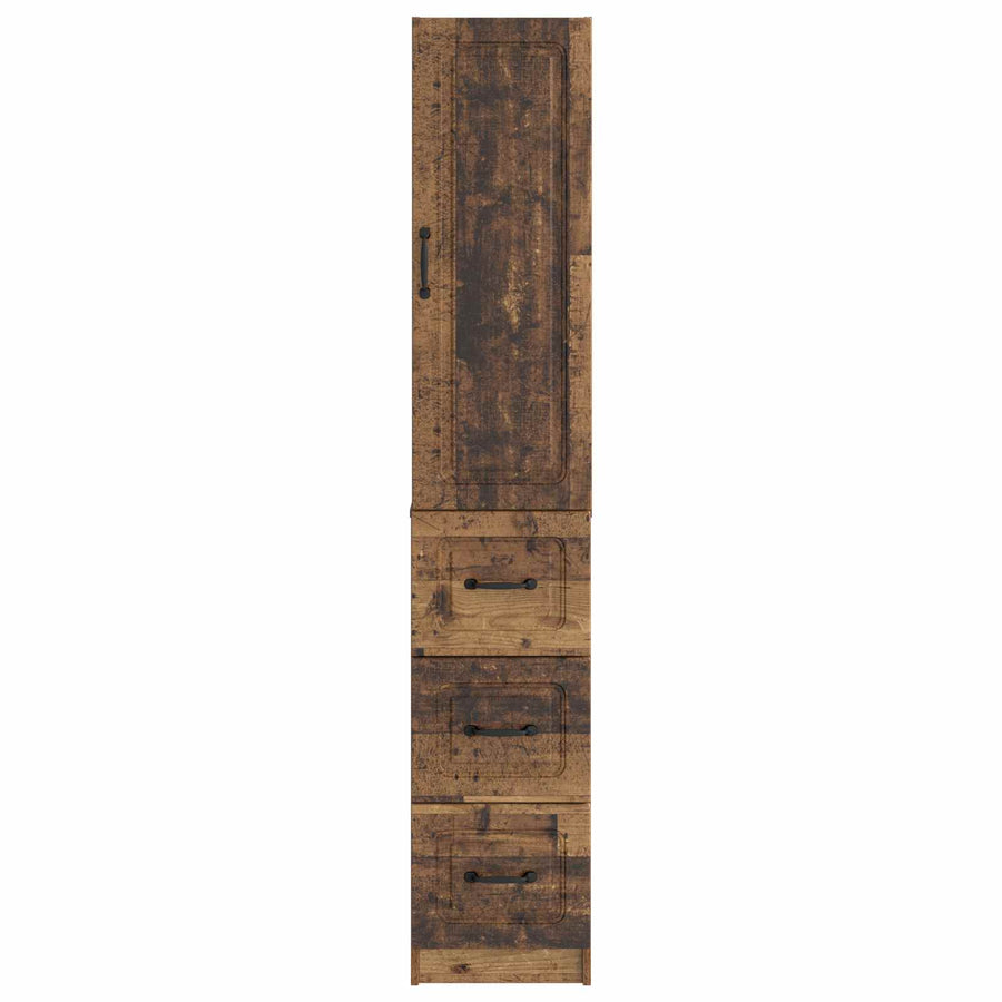 Kastenset 2 pcs Oud hout 33 x 34,5 x 87 cm Bewerkt hout