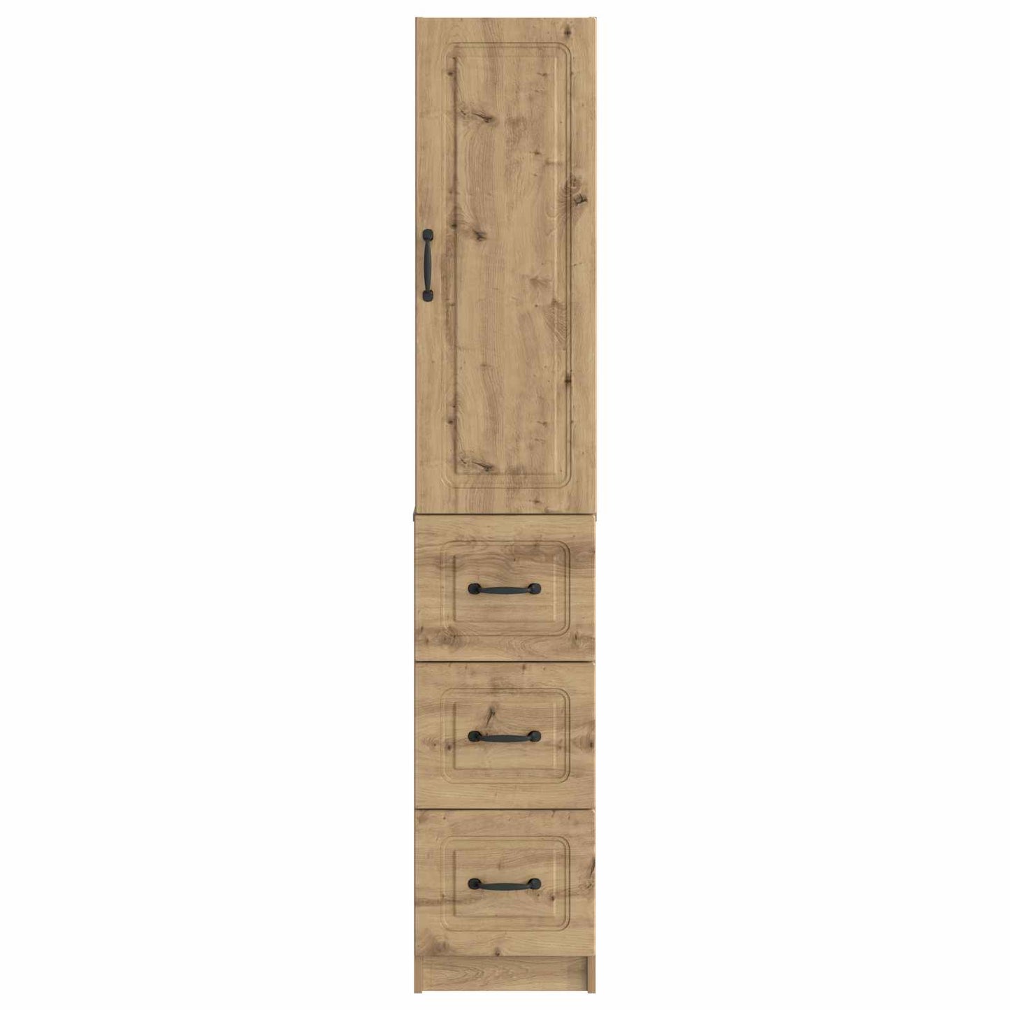 Kastenset 2 pcs Artisanaal eiken 33 x 34,5 x 87 cm Bewerkt hout