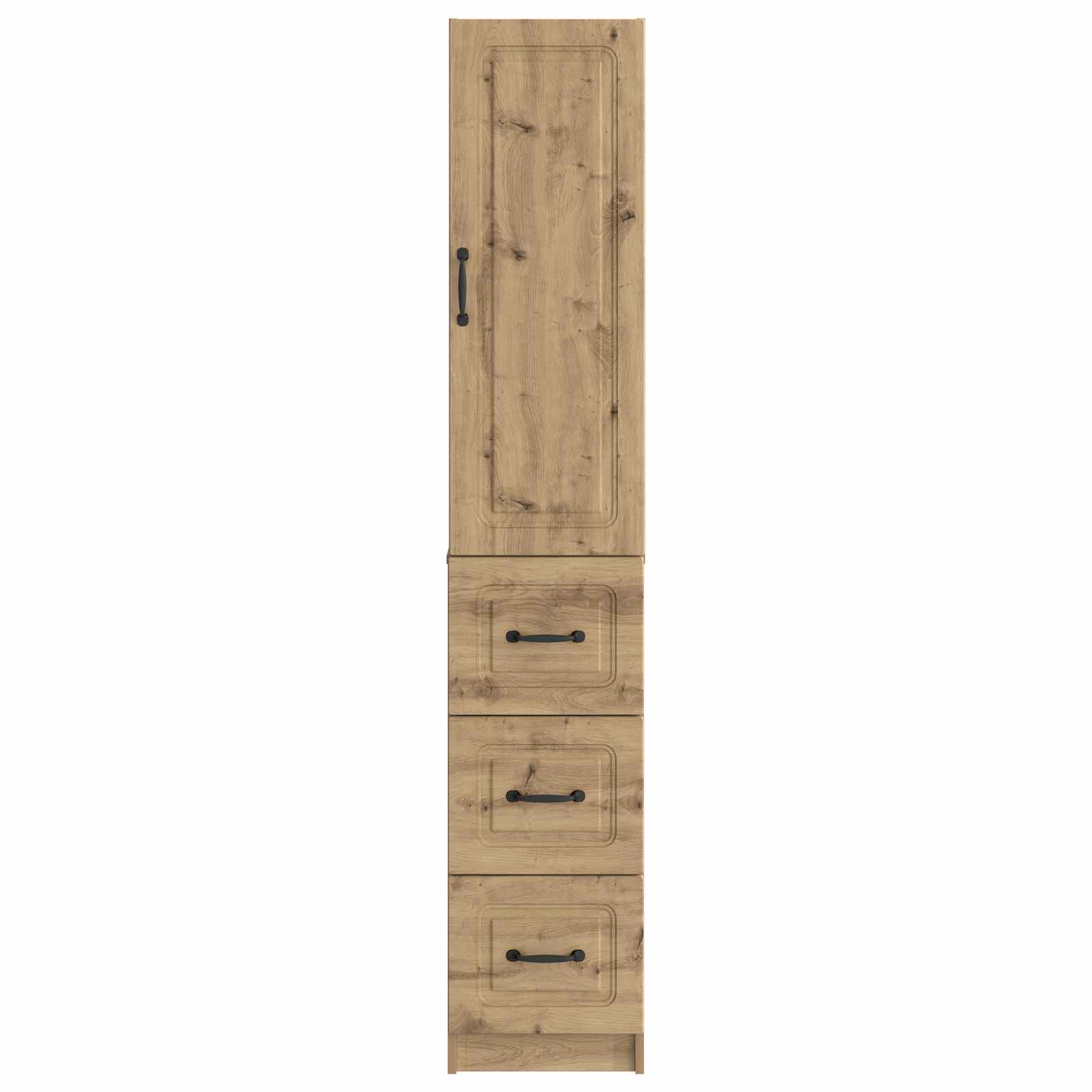 Kastenset 2 pcs Artisanaal eiken 33 x 34,5 x 87 cm Bewerkt hout