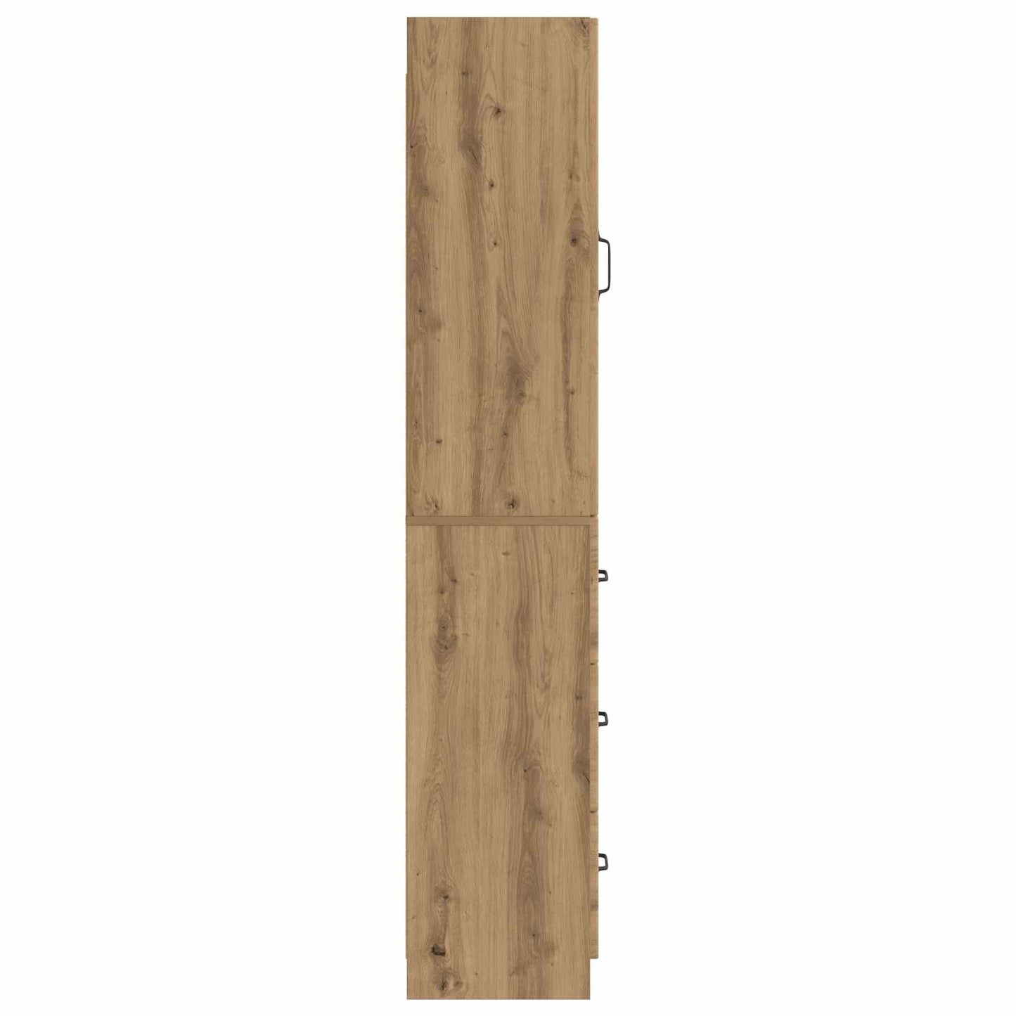 Kastenset 2 pcs Artisanaal eiken 33 x 34,5 x 87 cm Bewerkt hout