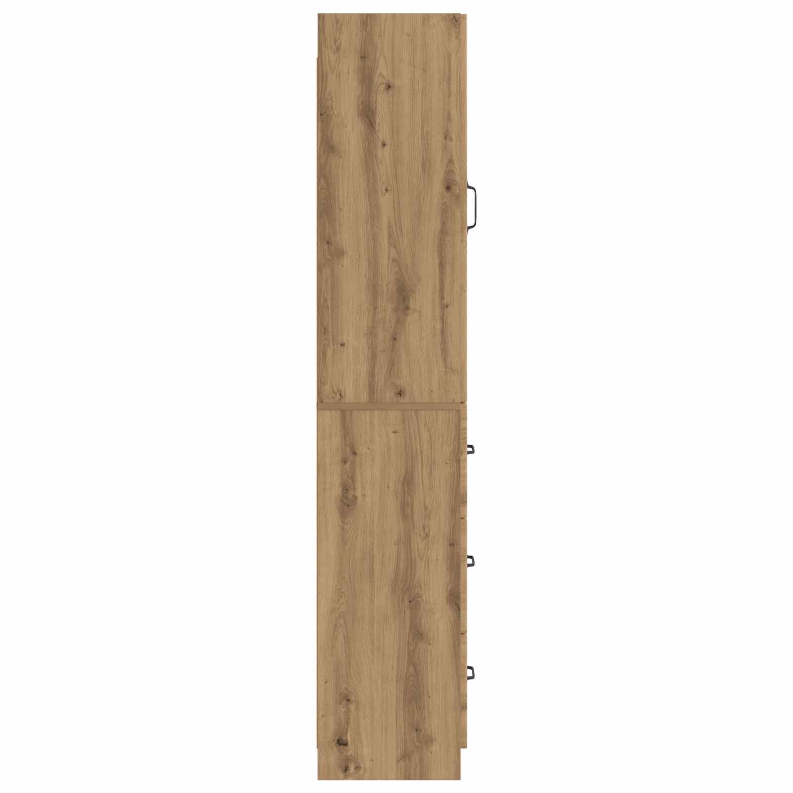 Kastenset 2 pcs Artisanaal eiken 33 x 34,5 x 87 cm Bewerkt hout