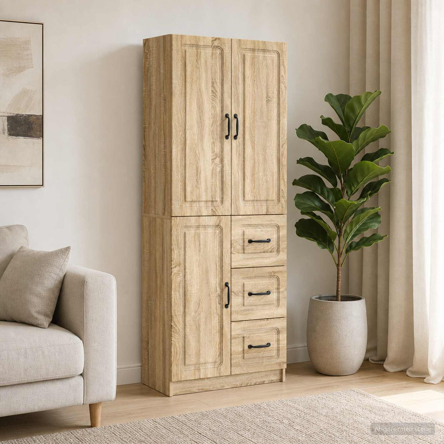 Kastenset 2 st Sonoma Eiken Bewerkt hout