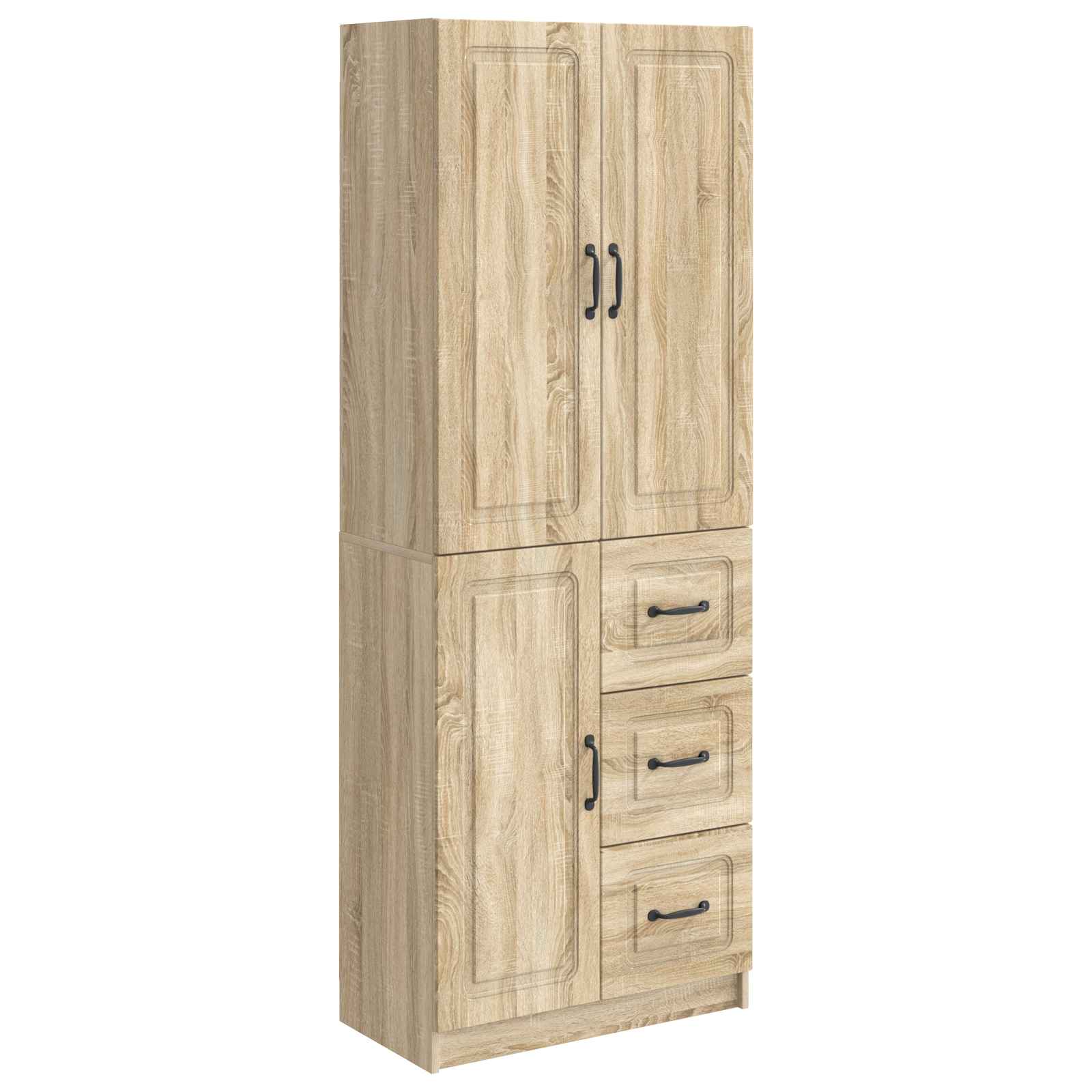 Kastenset 2 st Sonoma Eiken Bewerkt hout