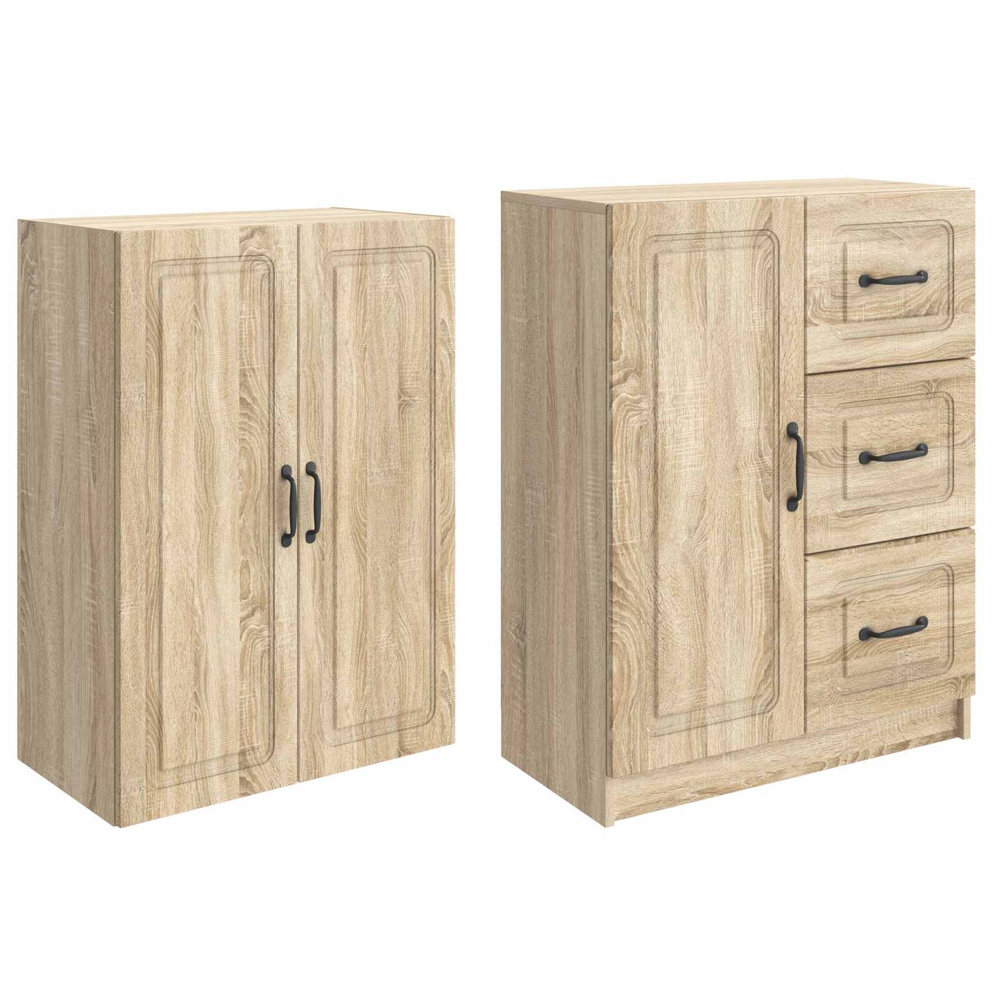 Kastenset 2 st Sonoma Eiken Bewerkt hout