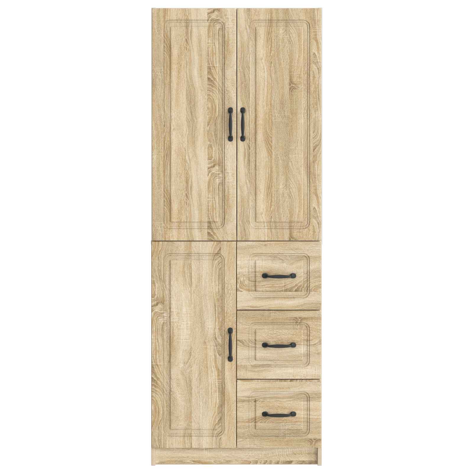 Kastenset 2 st Sonoma Eiken Bewerkt hout