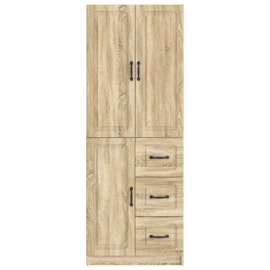 Kastenset 2 st Sonoma Eiken Bewerkt hout