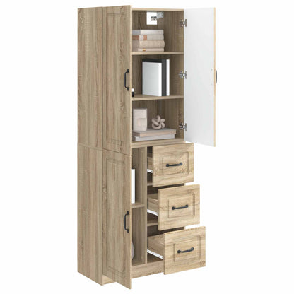 Kastenset 2 st Sonoma Eiken Bewerkt hout