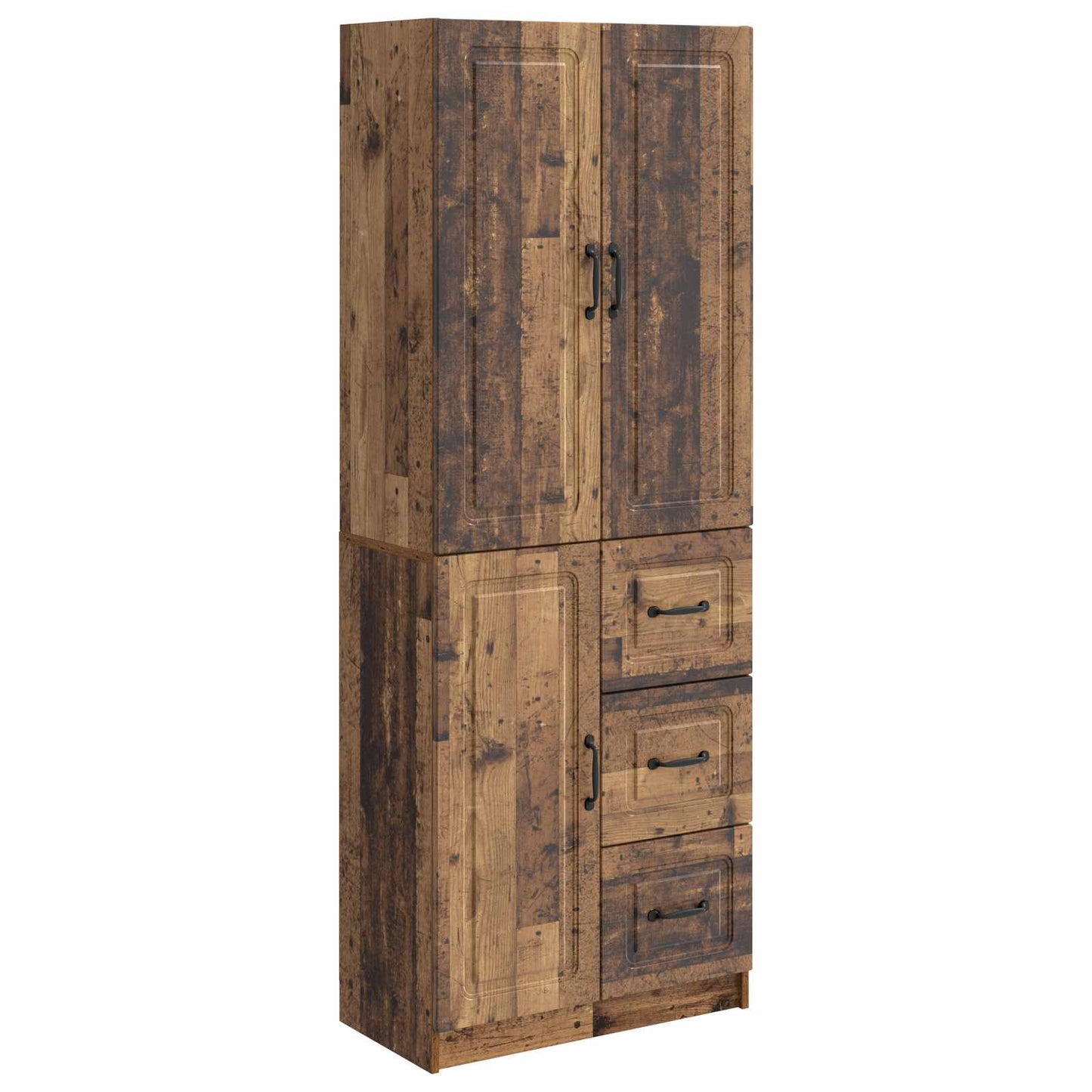 Kastenset 2 st Oud hout Bewerkt hout