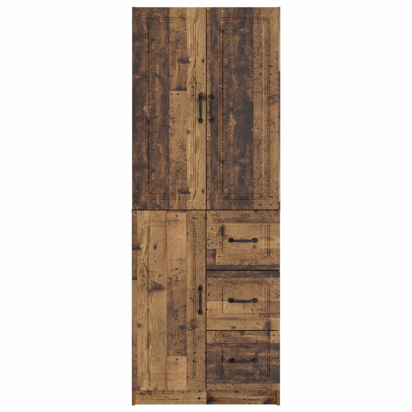 Kastenset 2 st Oud hout Bewerkt hout