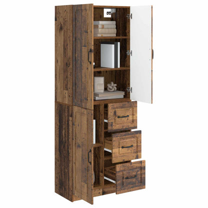 Kastenset 2 st Oud hout Bewerkt hout