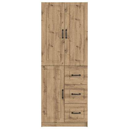 Kastenset 2 st Artisanaal eiken Bewerkt hout