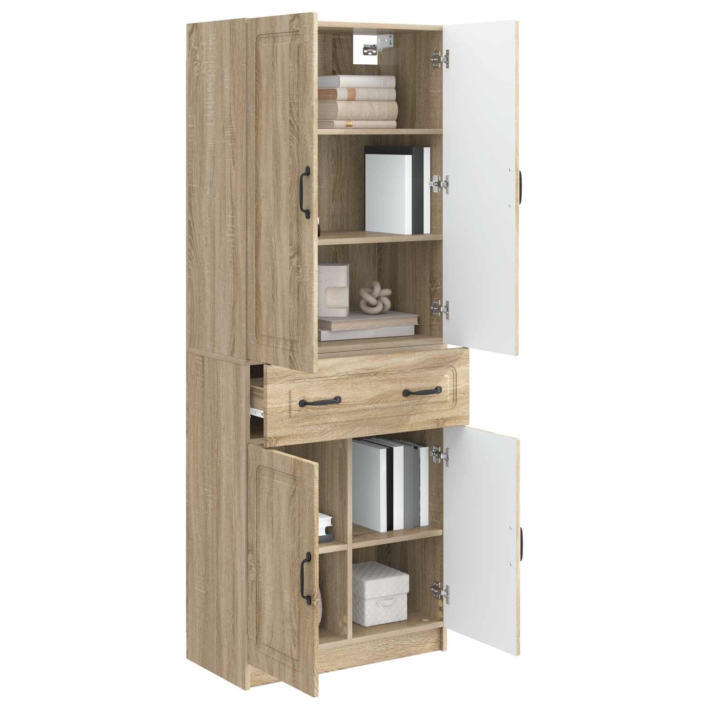 Kastenset 2 st Sonoma Eiken Bewerkt hout