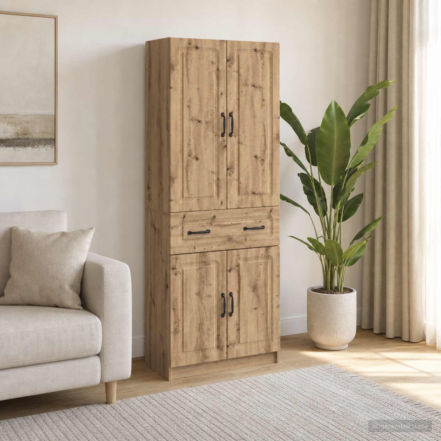 Kastenset 2 st Bewerkt hout