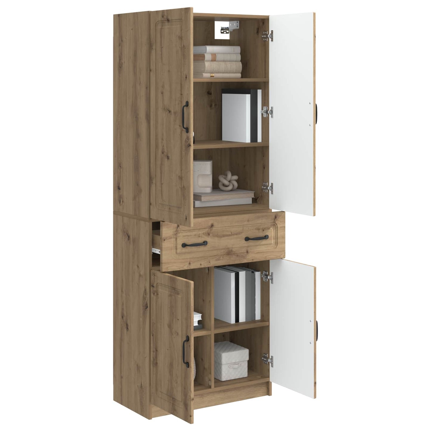 Kastenset 2 st Bewerkt hout