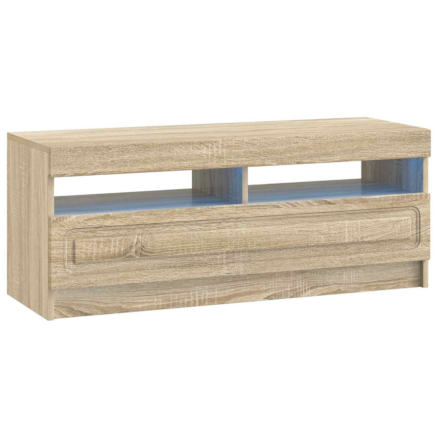 5-delige LED TV-kast Sonoma Eiken Bewerkt hout
