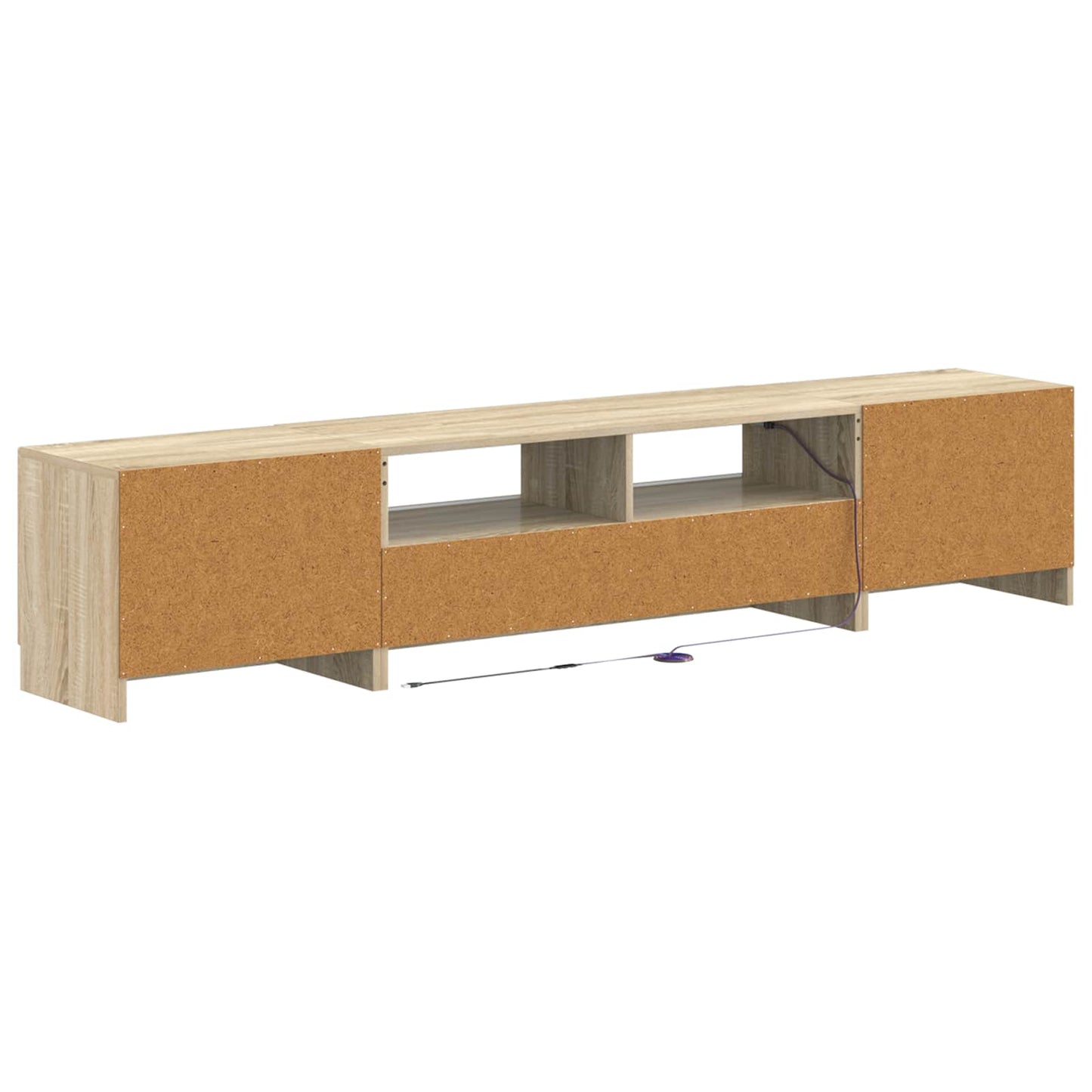 5-delige LED TV-kast Sonoma Eiken Bewerkt hout
