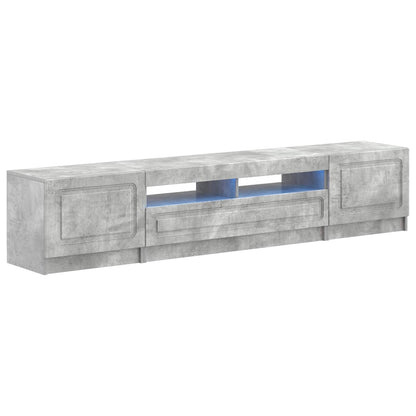 5-delige LED TV-kast Betongrijs Bewerkt hout