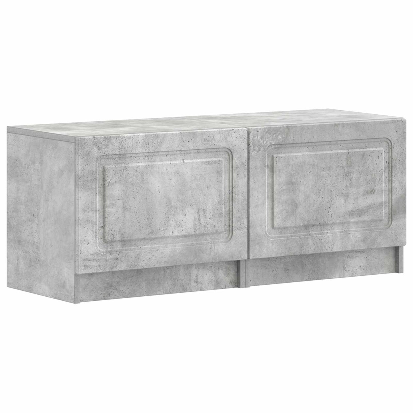 5-delige LED TV-kast Betongrijs Bewerkt hout