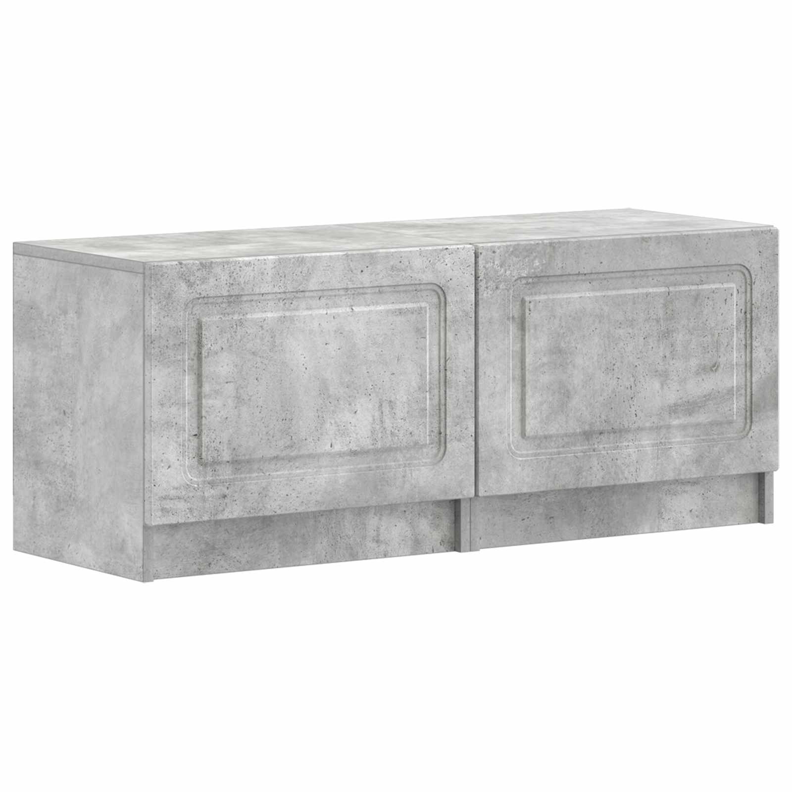 5-delige LED TV-kast Betongrijs Bewerkt hout