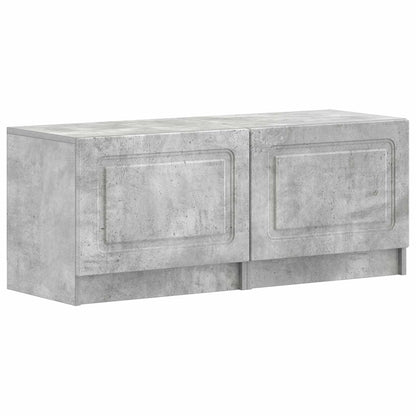 5-delige LED TV-kast Betongrijs Bewerkt hout