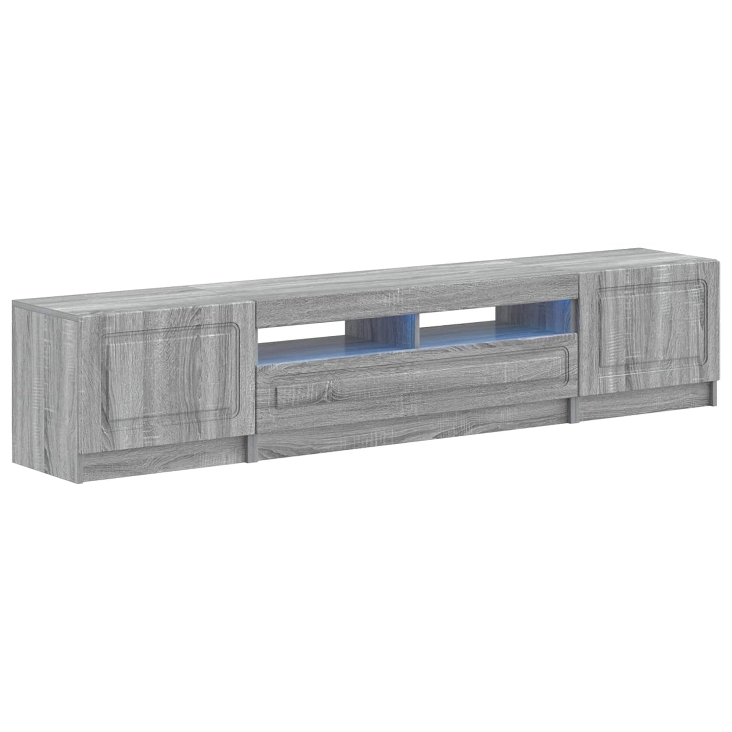 5-delige LED TV-kast Grijs Sonoma Bewerkt hout