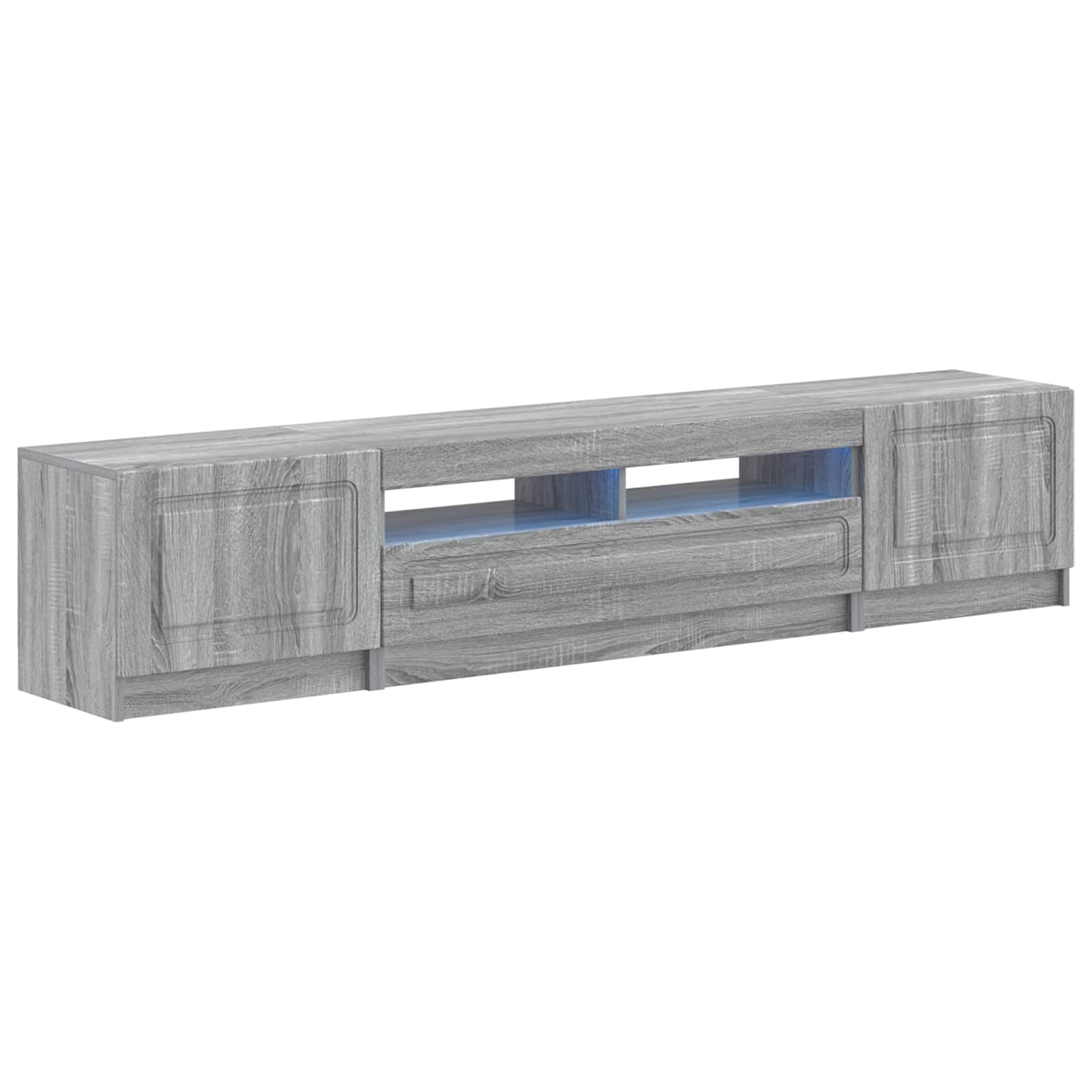5-delige LED TV-kast Grijs Sonoma Bewerkt hout