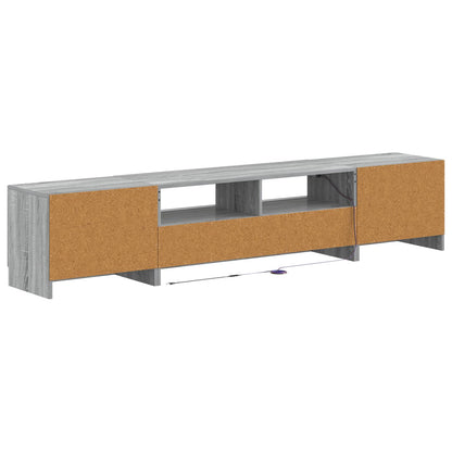 5-delige LED TV-kast Grijs Sonoma Bewerkt hout