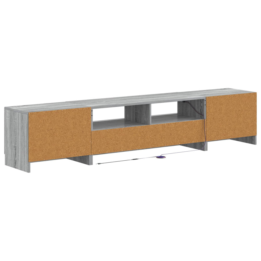 5-delige LED TV-kast Grijs Sonoma Bewerkt hout