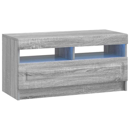 5-delige LED TV-kast Grijs Sonoma Bewerkt hout