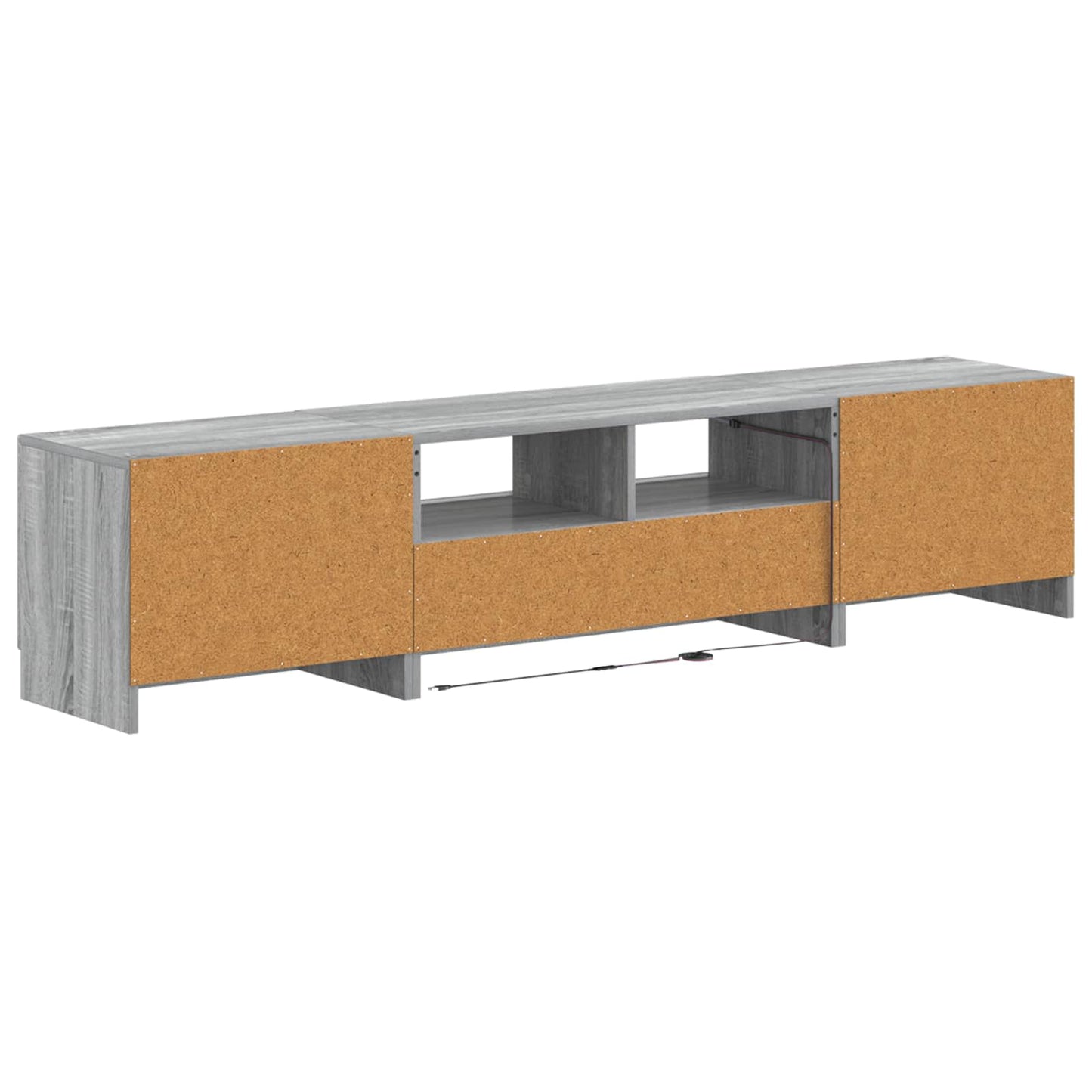 5-delige LED TV-kast Grijs Sonoma Bewerkt hout