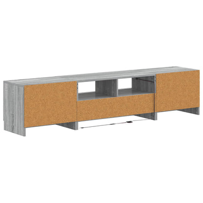 5-delige LED TV-kast Grijs Sonoma Bewerkt hout