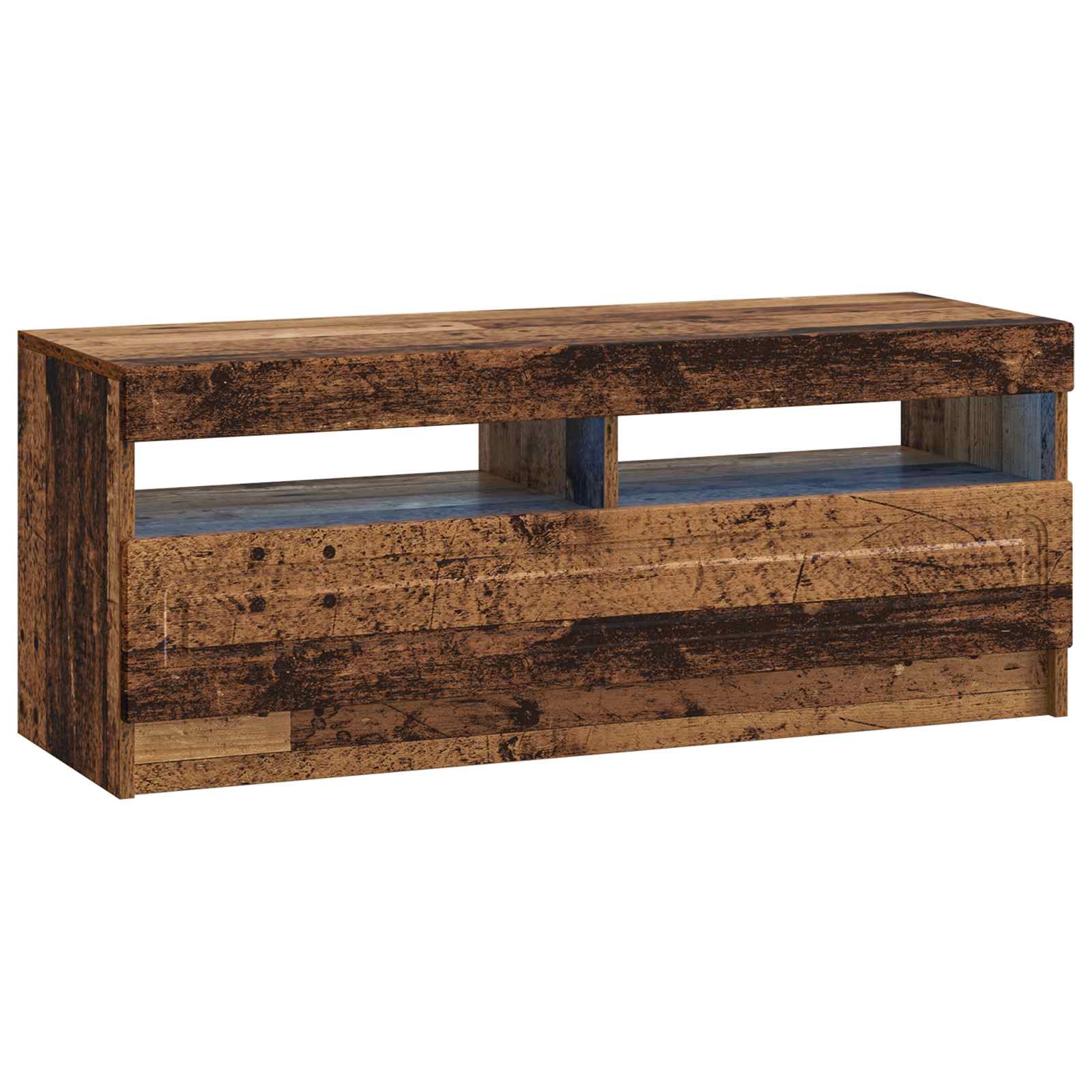 5-delige LED TV-kast Oud hout Bewerkt hout