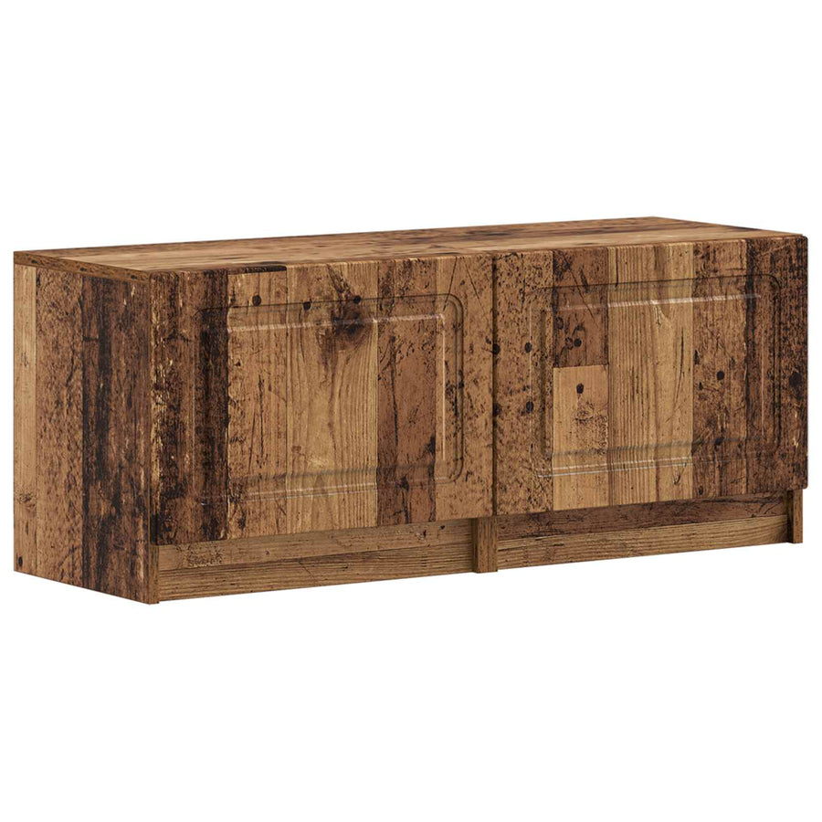 5-delige LED TV-kast Oud hout Bewerkt hout