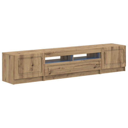5-delige LED TV-kast Artisanaal eiken Bewerkt hout