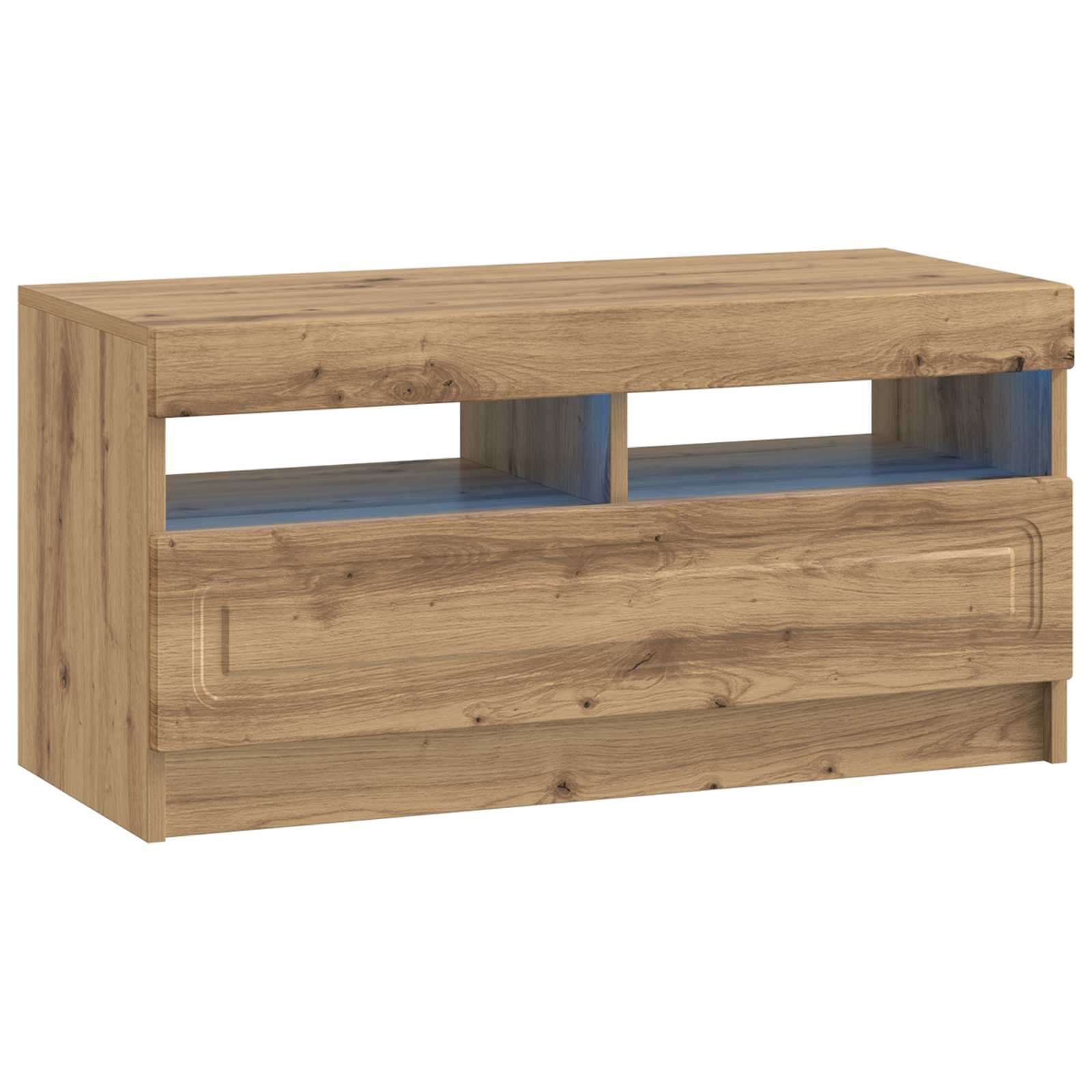 5-delige LED TV-kast Artisanaal eiken Bewerkt hout