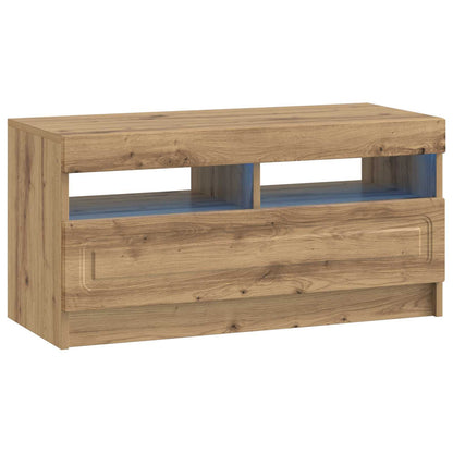 5-delige LED TV-kast Artisanaal eiken Bewerkt hout