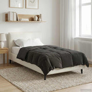 Zomerdekbed 135x200 cm antraciet microvezel