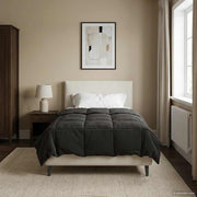 Zomerdekbed 155x200 cm microfiber antraciet