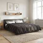 Zomerdekbed 200x200 cm microfiber antraciet