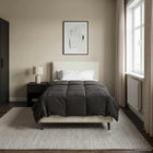 Zomerdekbed 140x220 cm microfiber antraciet