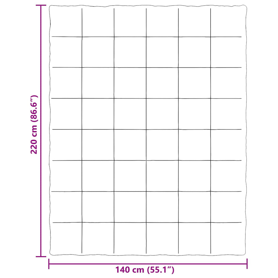 Zomer Dekbed Gekwilt Antraciet 140 x 220 cm Microfiber