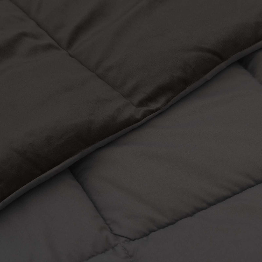 Zomerdekbed Gekwilt Antraciet 220 x 240 cm Microfiber