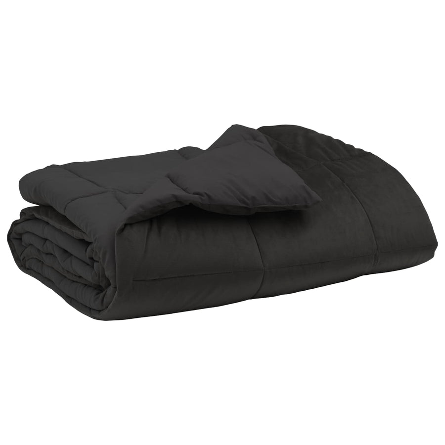 Zomer Dekbed Gekwilt Antraciet 220 x 260 cm Microfiber
