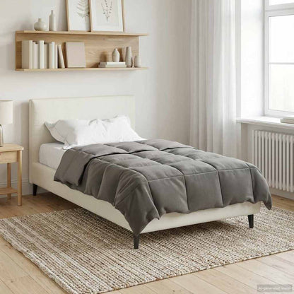 Zomer Dekbed Gekwilt Lichtgrijs 140 x 200 cm Microfiber