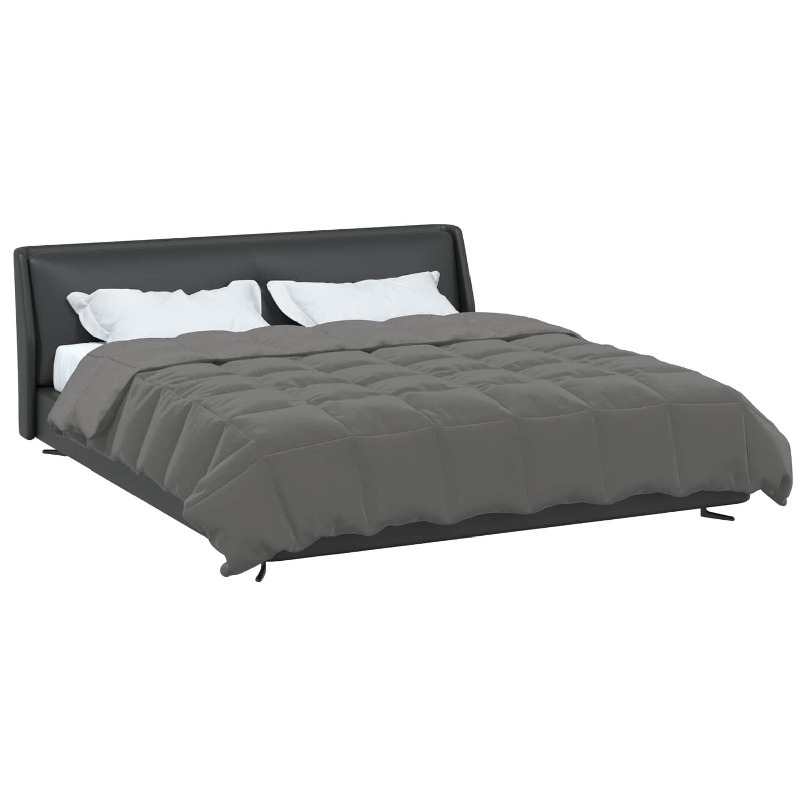Zomer Dekbed Gekwilt Lichtgrijs 200 x 200 cm Microfiber