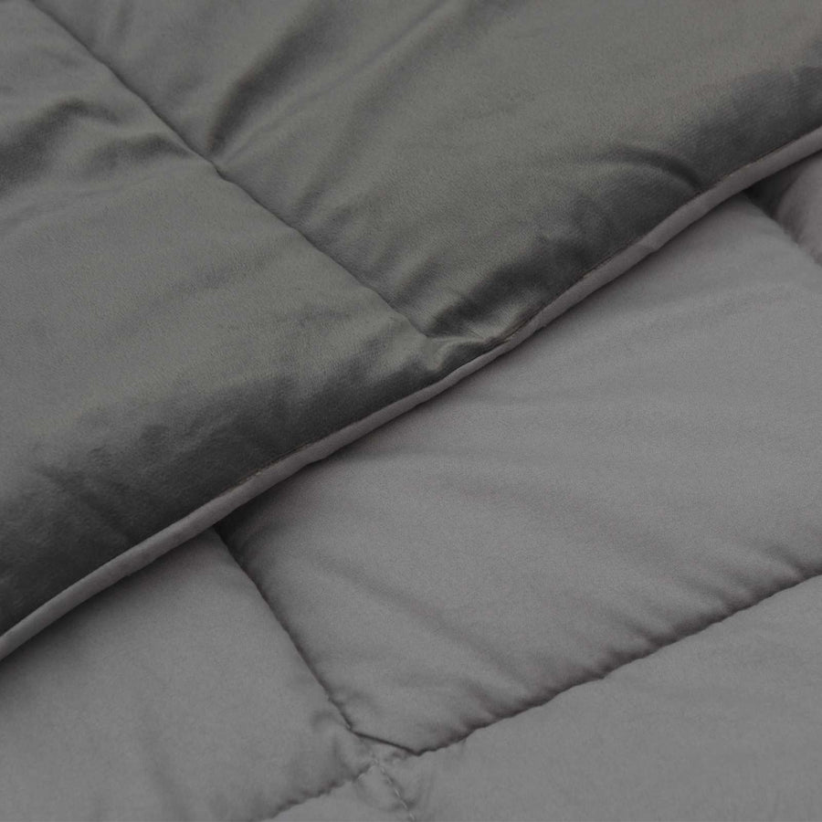 Zomer Dekbed Gekwilt Lichtgrijs 220 x 260 cm Microfiber