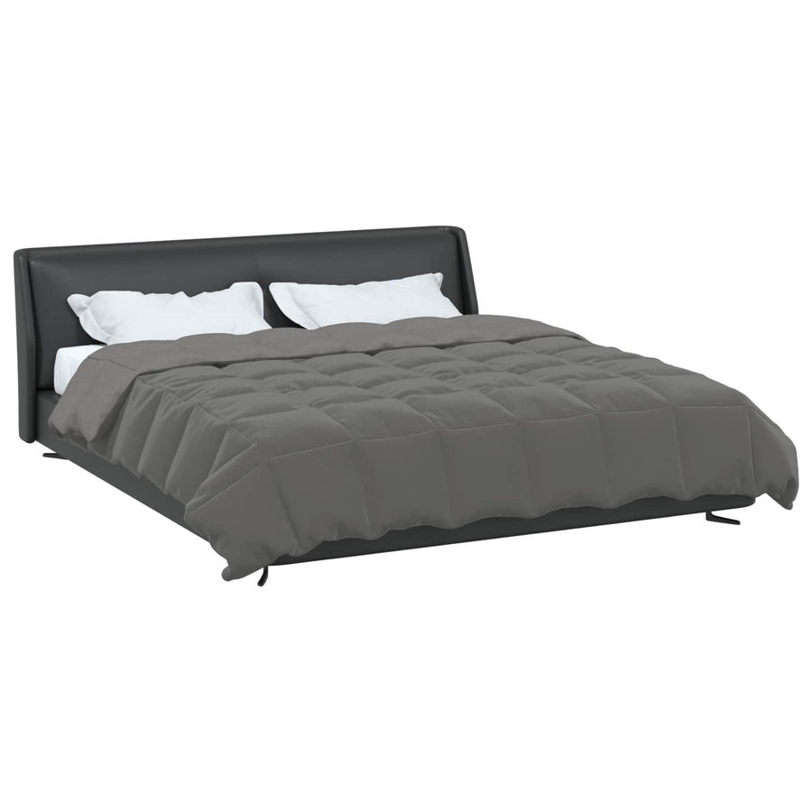 Zomer Dekbed Gekwilt Lichtgrijs 240 x 260 cm Microfiber