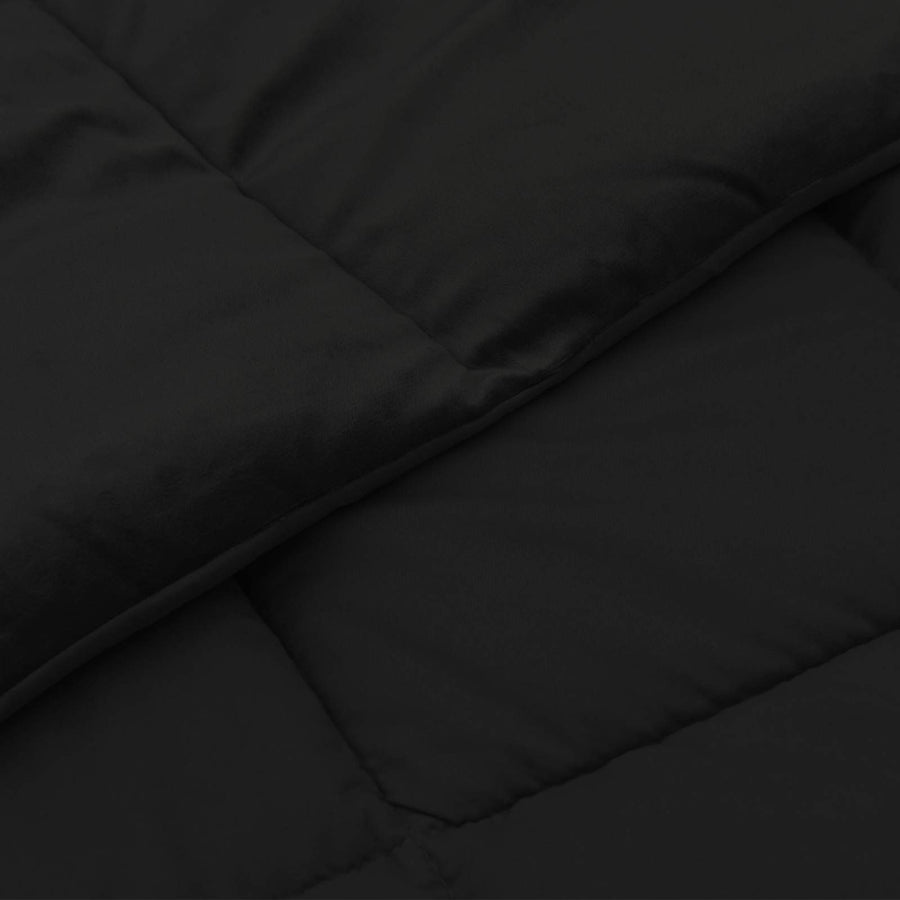 Zomer Dekbed Gekwilt Zwart 200 x 240 cm Microfiber